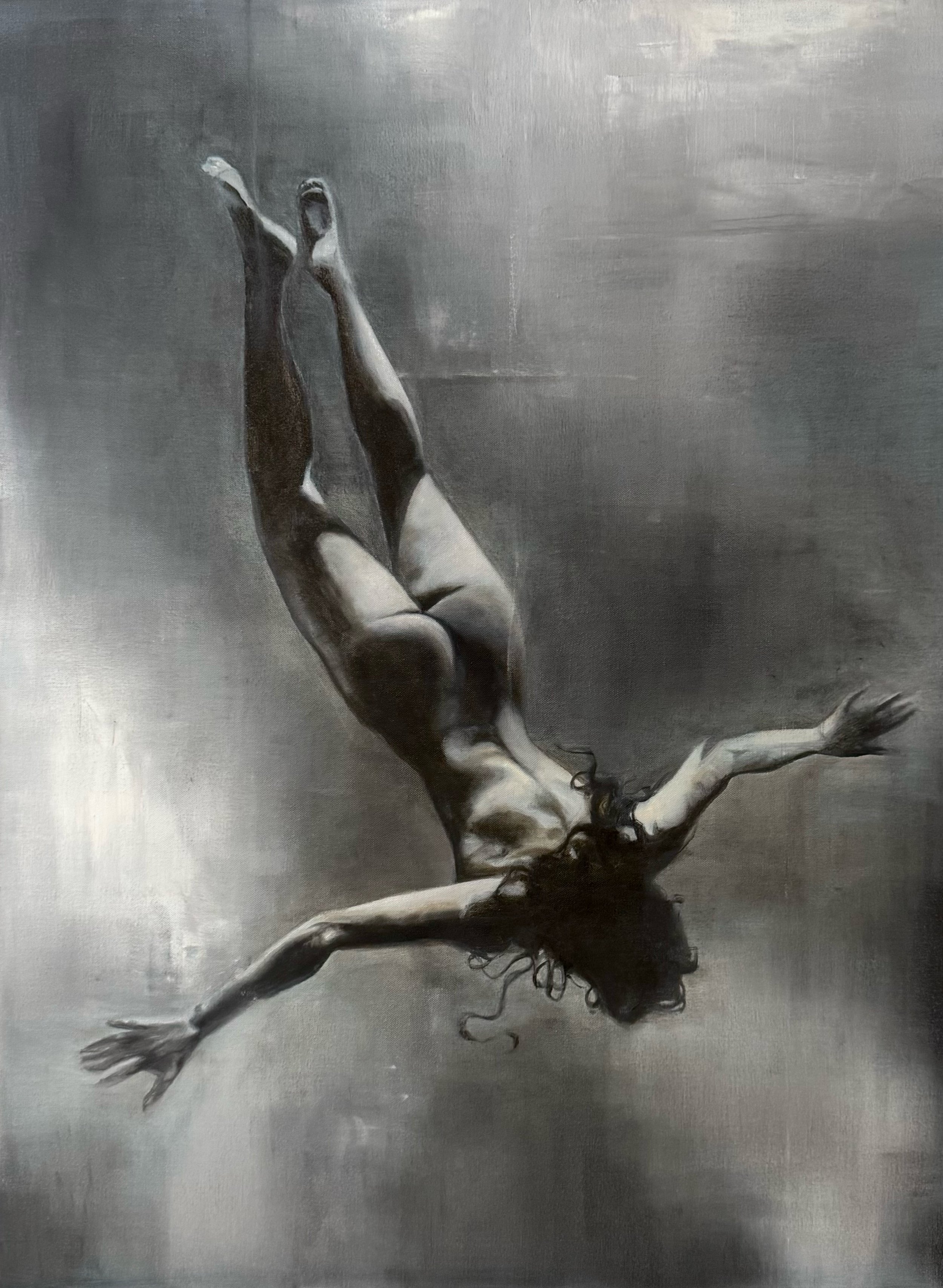 "Uncharted" is an oil portrait on canvas by artist Jennifer Janesko