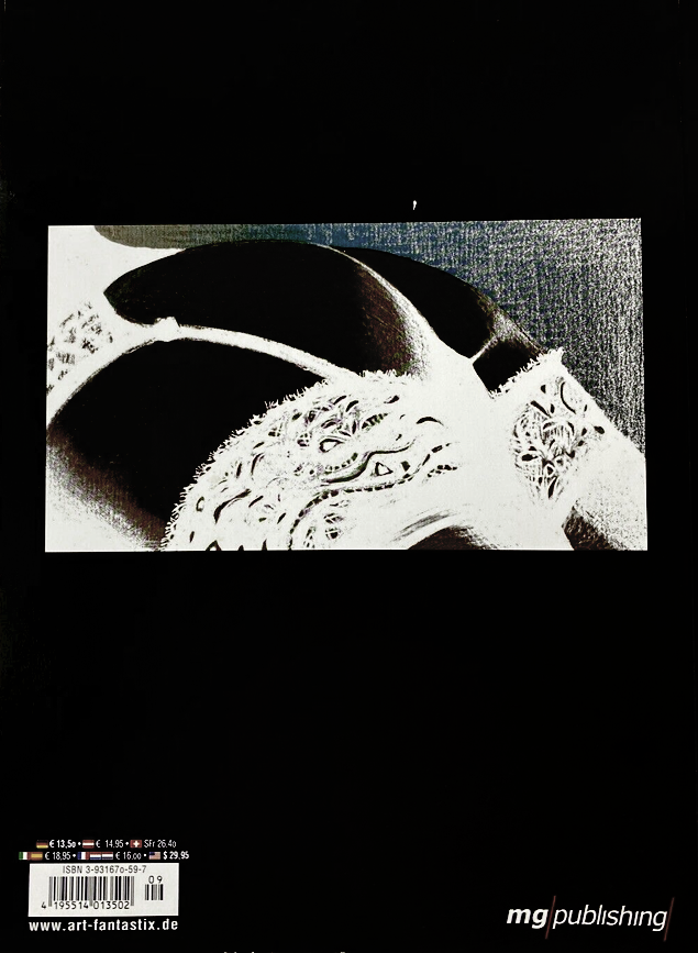 “Rendered”- A compilation book featuring studies and sketches by Jennifer Janesko.  Back cover view.