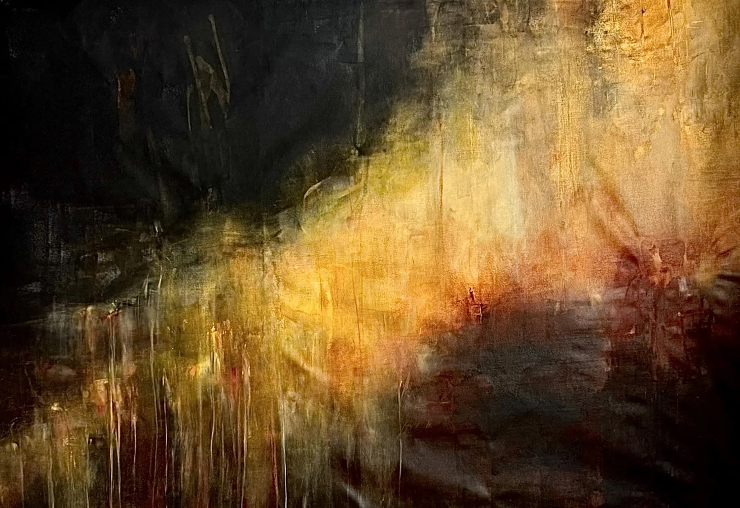 Quantum is an acrylic painting by artist Jennifer Janesko.