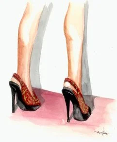 “Steadfast” is an original creation, oil on fiber paper.