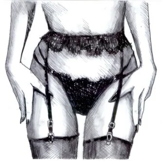 “Password” is an original creation, pen on vellum.