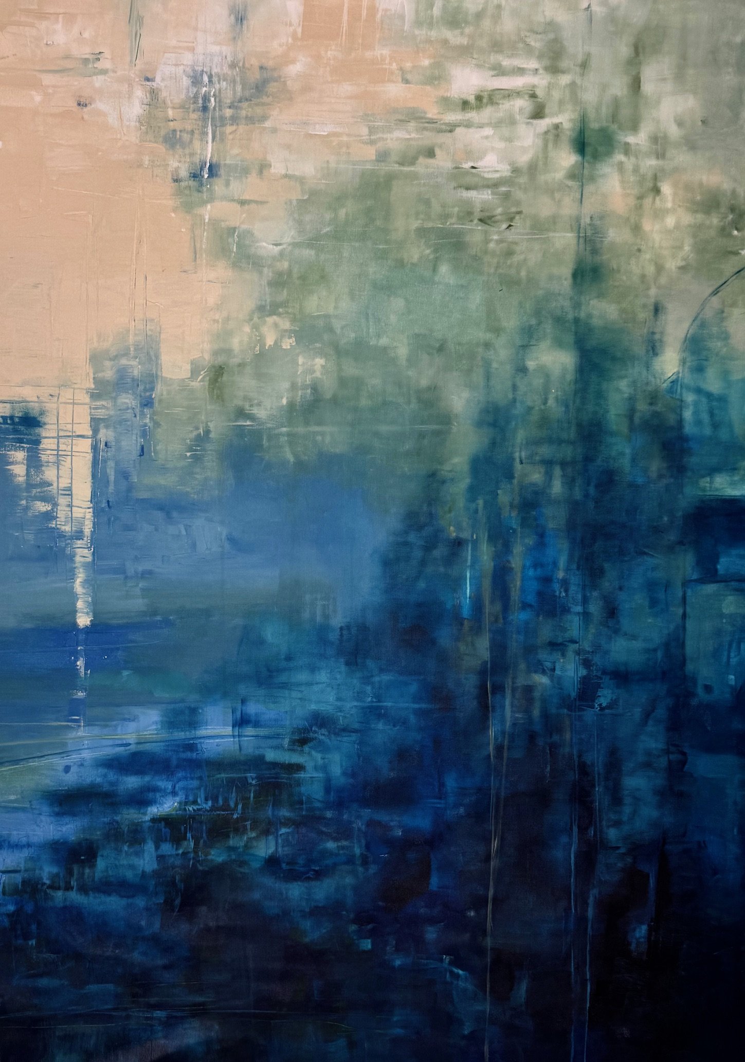 "Upload" original oil painting by artist Janesko.