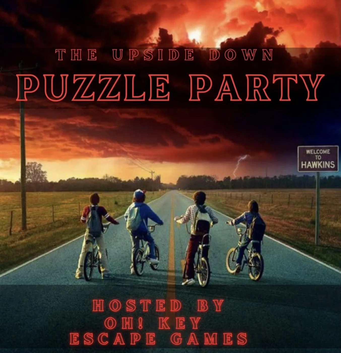 Upside Down Jigsaw Puzzle Party