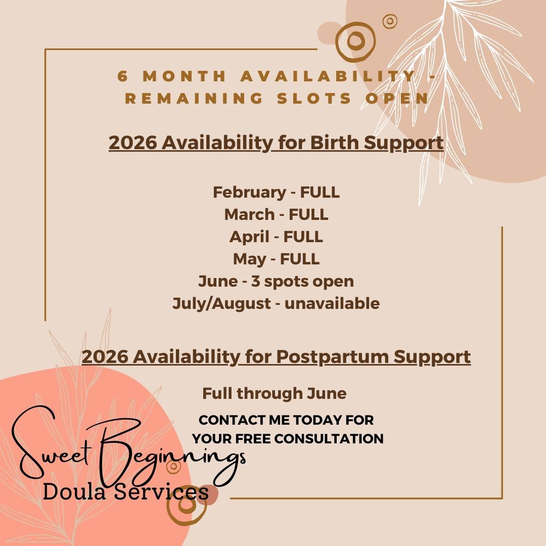 Birth work comes in seasons &mdash; and this is a full one.

My spring calendar is mostly booked, with limited availability for late May and early June births.

If you&rsquo;re preparing for birth and still building your support team, now is a good t