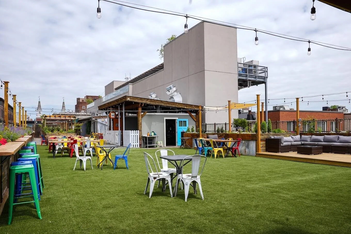 Tellus360 lawn area.