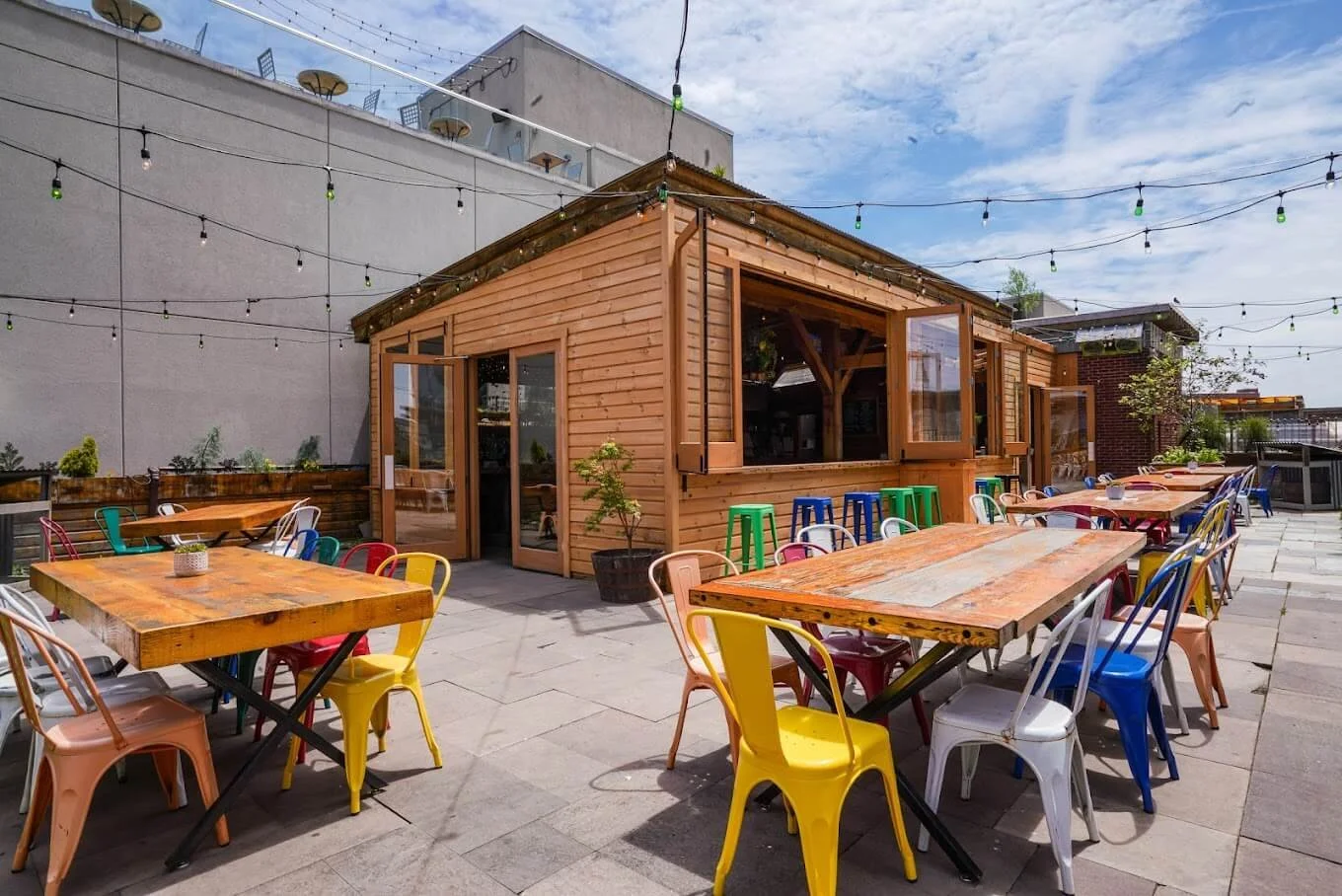 Tellus360 patio space.