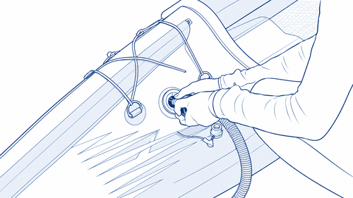 High-pressure pump used for an inflatable kayak