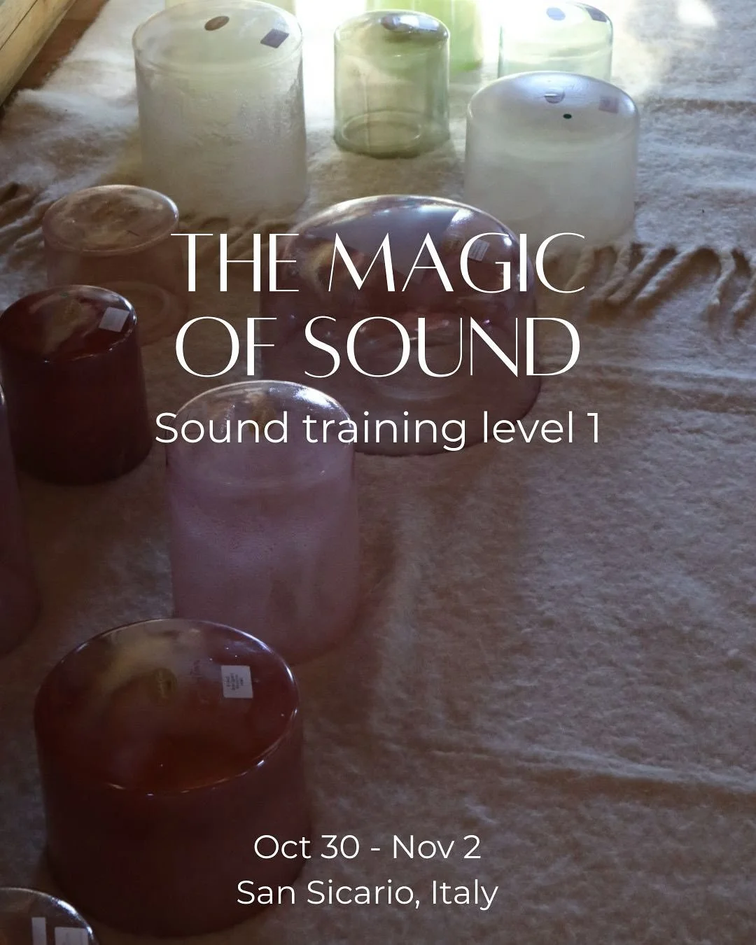 October 30th-November 2nd 
San Sicario, Italy 

If you&rsquo;re curious about the artistry of frequency and sound, and feel called to explore their transformative power, join @Cecilia.cortes.helaing and me for a four-day training retreat in the Itali