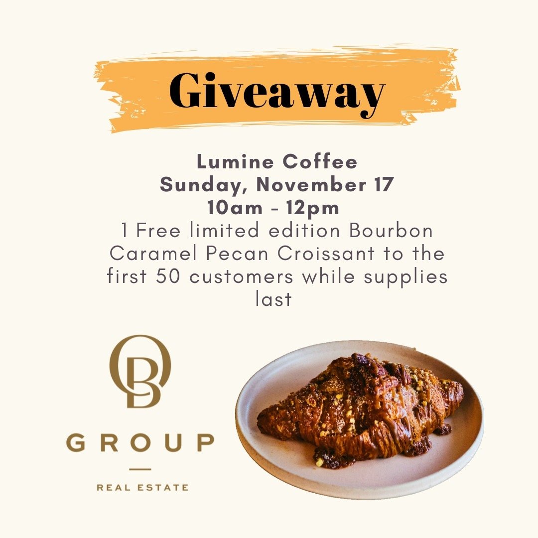 🥳We&rsquo;re excited to share @obrienliving is sponsoring a Metro Vancouver Croissant Crawl morning at @luminecoffee
🥐1 Free limited edition Bourbon Caramel Pecan Croissant to the first 50 customers while supplies last
📅Sunday, November 17
🕙10am 