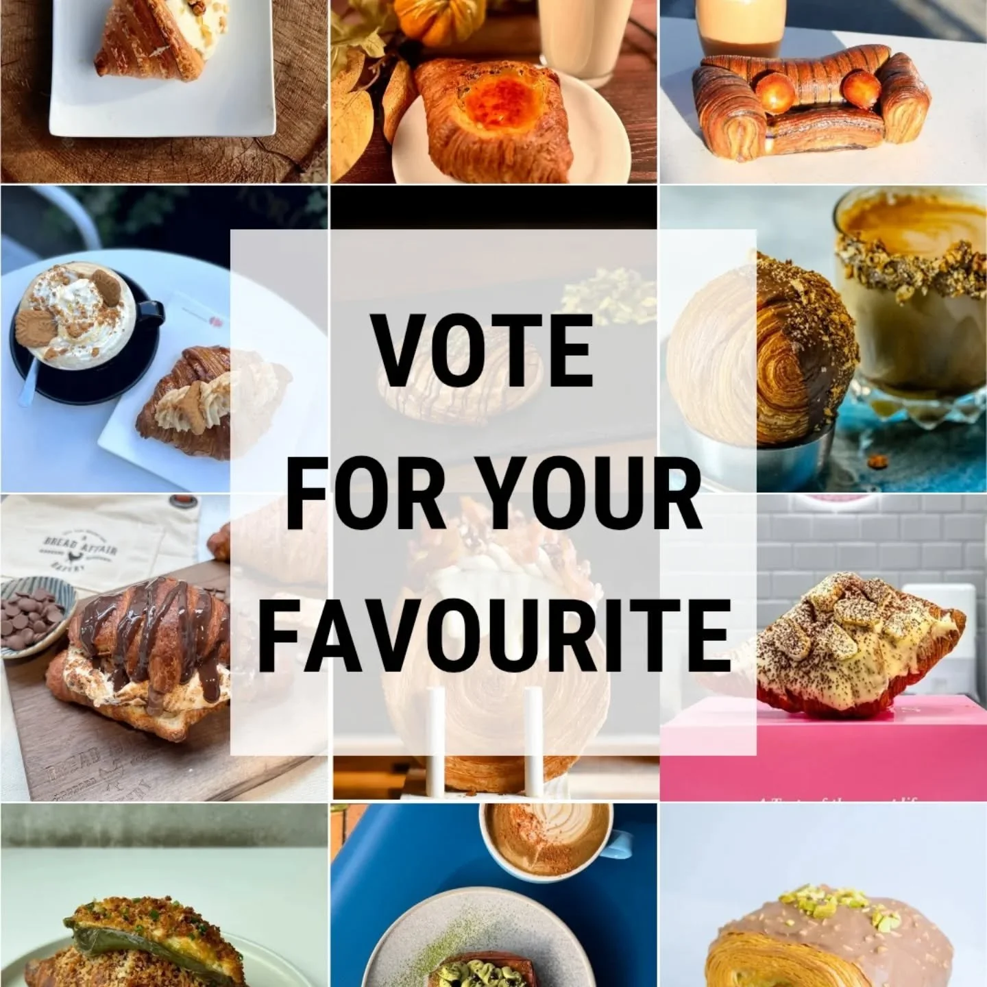 It's the last day of the Crawl! Help crown this year's &quot;Fan Favourite&quot;. The award is an honor for the talented pastry team who worked hard to create something special for us. Link in bio to place your vote! Which flavour do you think will w