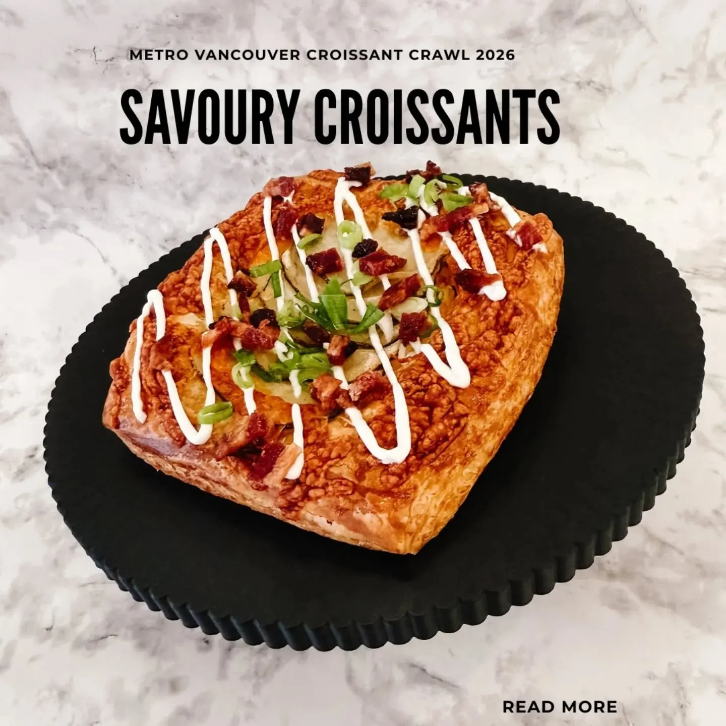 🙌 Savoury croissant fans, rejoice. This year's Metro Vancouver Croissant Crawl has 7 savoury limited edition croissants to choose from (and 1 is vegan!). Which will you try?

🥐 @cassandracakeco Pierogi Croissant
Cheesy potato filling wrapped in fla