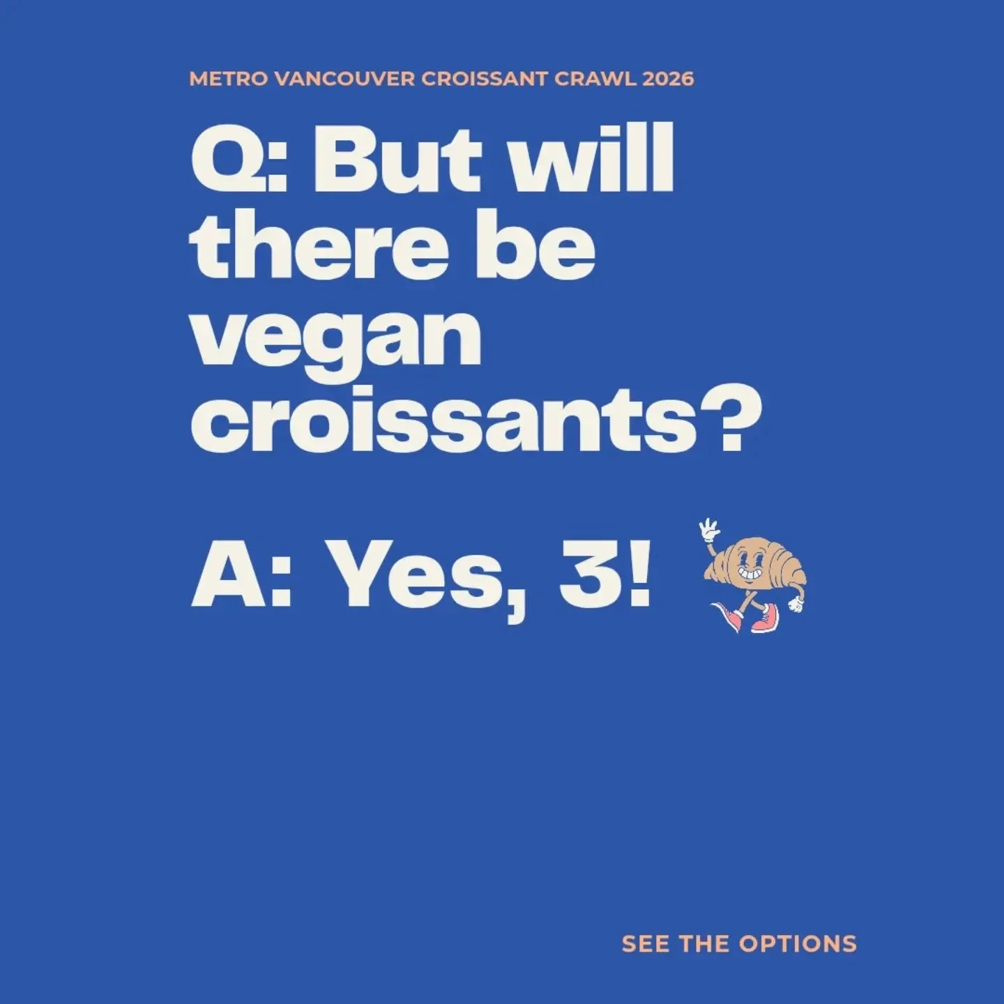 Yes, vegans are in the Croissant Crawl Club, too ❤️🥐
Three limited edition plant-based goodies will be available for the Crawl! But delicious and flaky for all, vegan or not 🤤
Which will you try?

🥐 Pineapple Picante Cronut with Tajin @bonus.baker