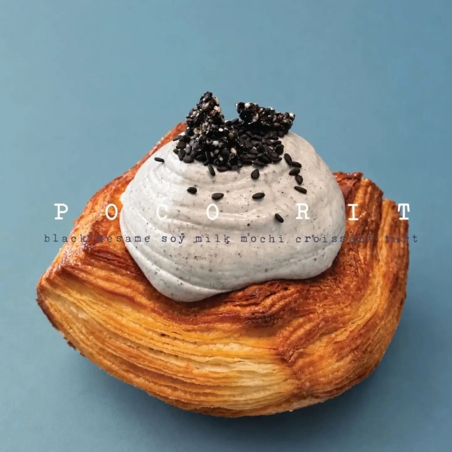 Our final limited edition flavour unveiling is the @pocoritcafe Black Sesame Soy Milk Mochi Croissant Tart. Check out the cross section shot to see they're not shy with the filling 😍

Available for the Croissant Crawl Sept 25 - Oct 4. The perfect ex