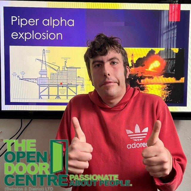 One of our Members presented a slideshow today, made entirely by himself about the disaster at the Piper Alpha oil platform! 🛢️💥

He had the centre on the edge of their seats throughout! 🚪✅
