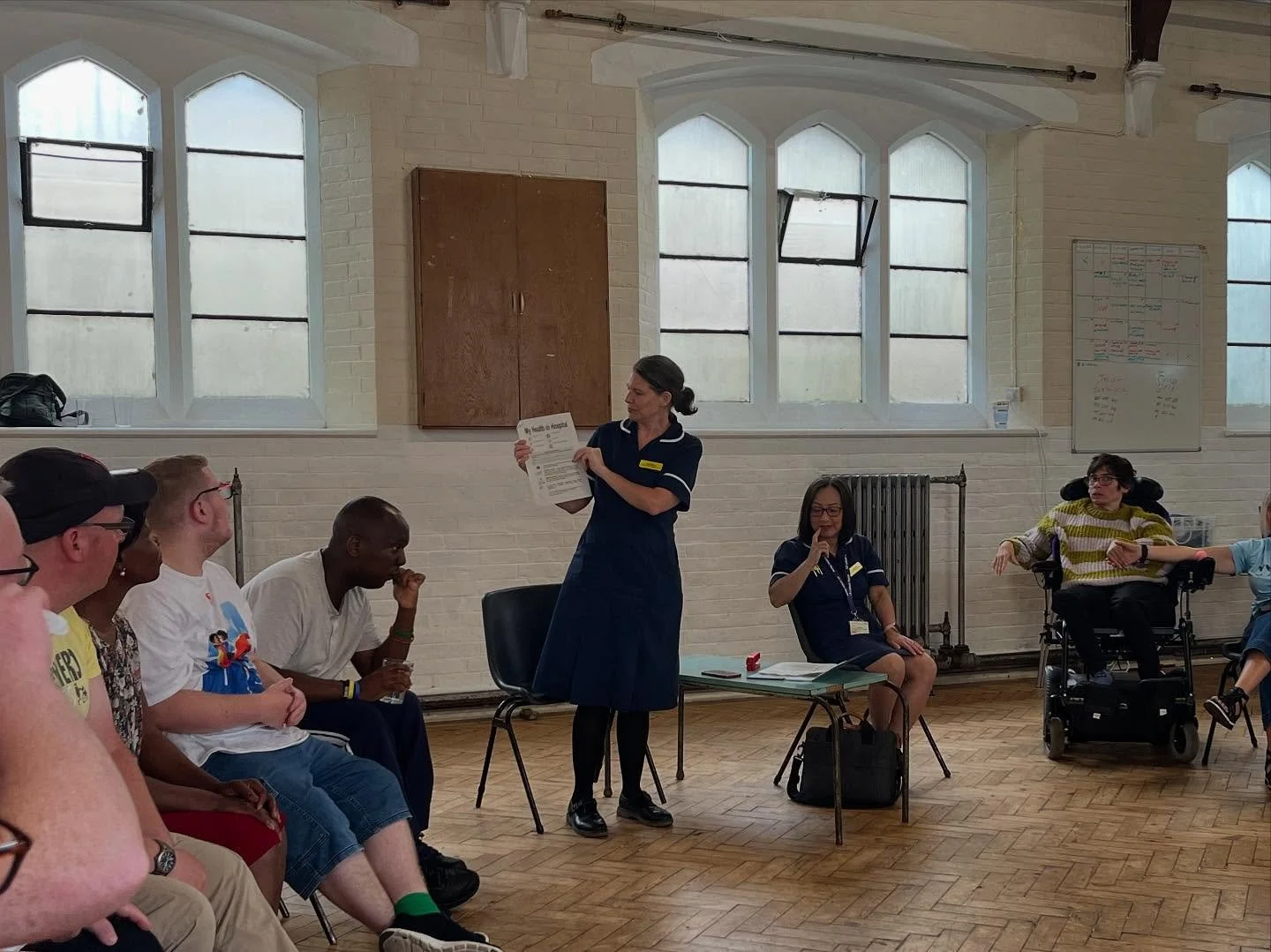 Jade and Sue came in to talk about hospital passports! 🏥

They are also the finalists for the Improving Patient Experience Award! 🎉

#opendoor #opendoorswindon #swindon #swindoncharity #charity #learningdisability #hospitalpassport