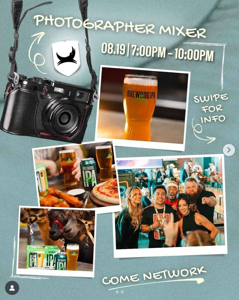 Photographer Mixer: A Cam Kirk Studios x Brewdog Collaboration