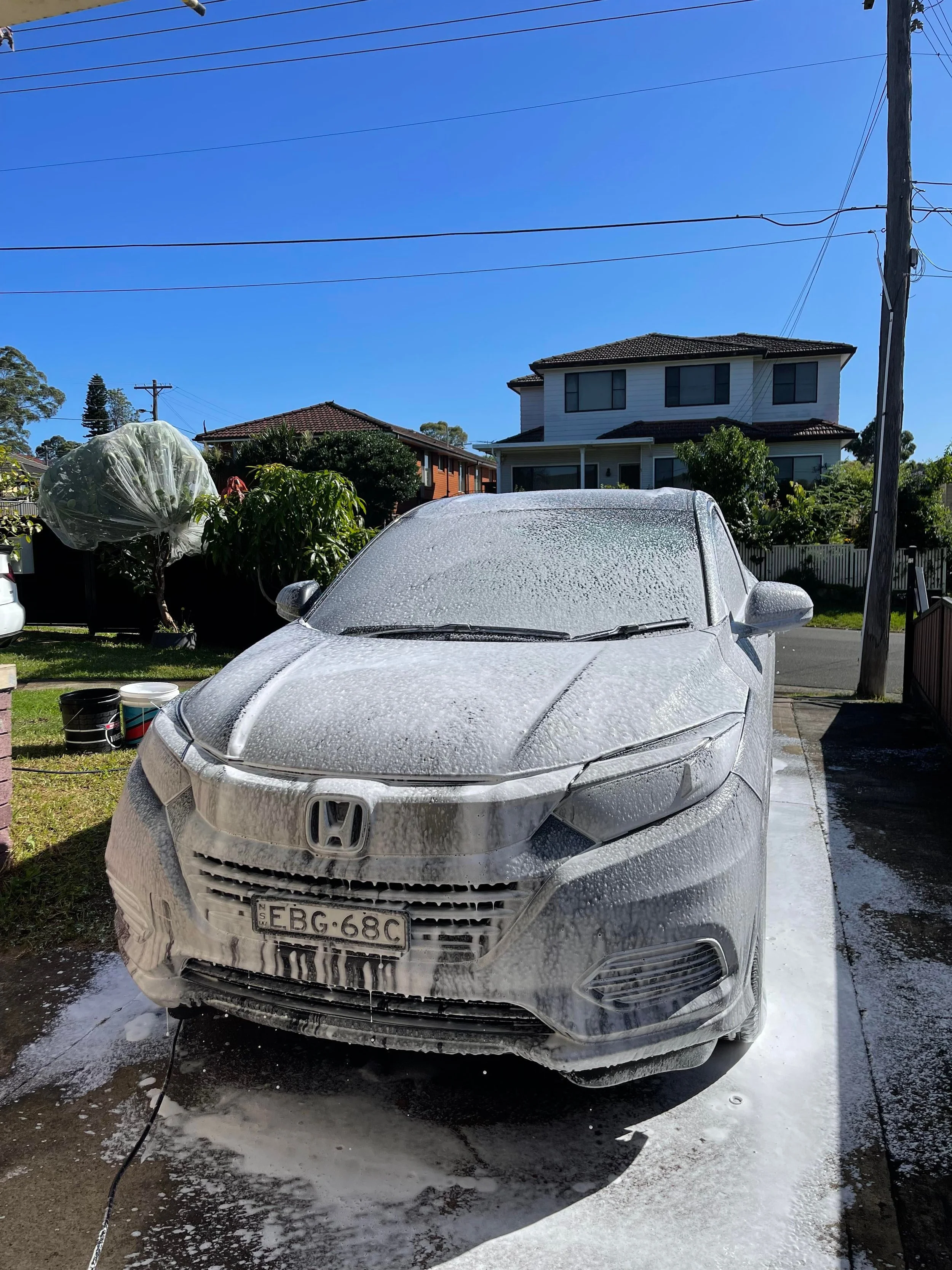 snow foam car wash honda hrv