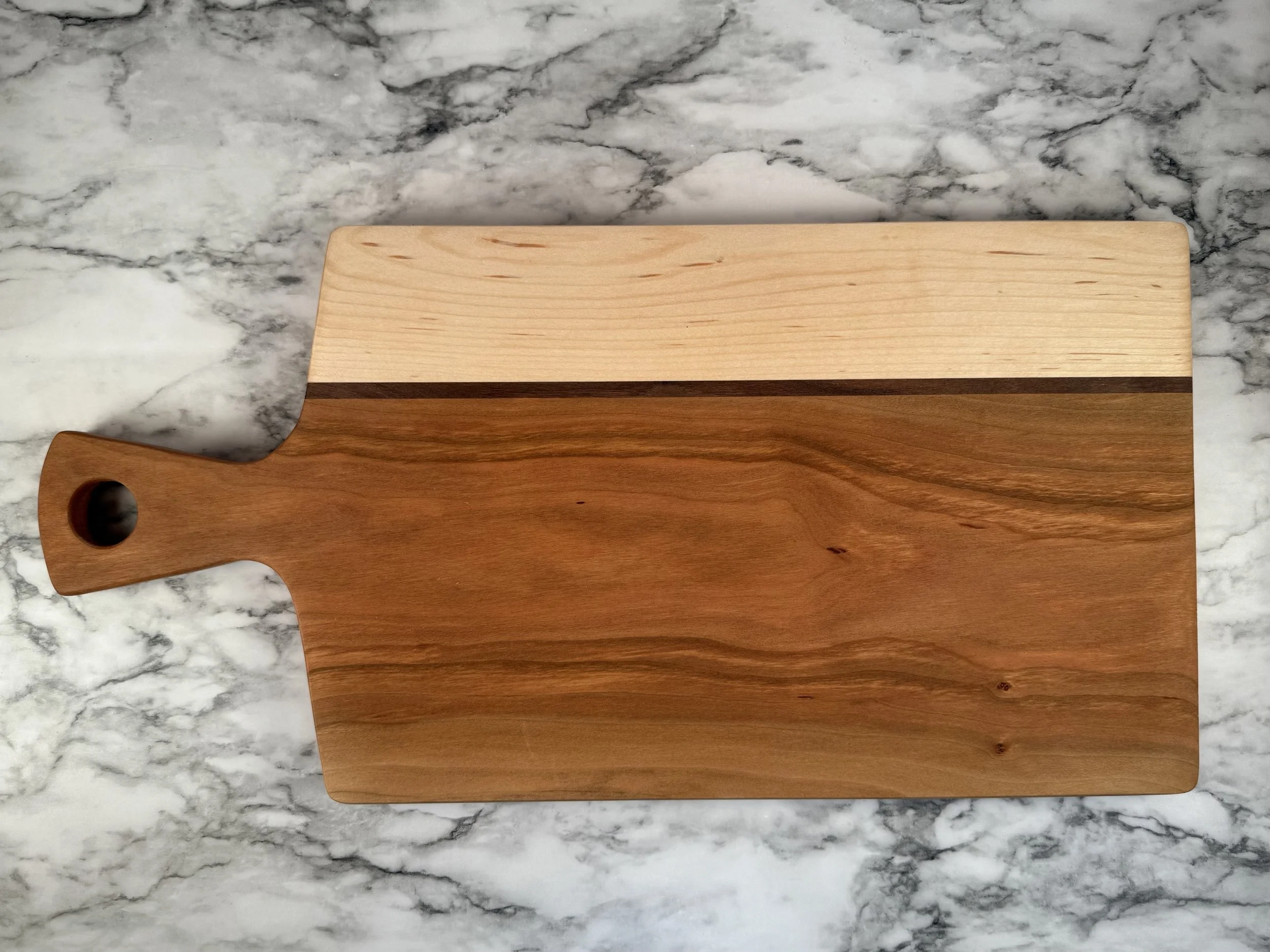   CHERRY AND MAPLE WITH WALNUT STRIPE  