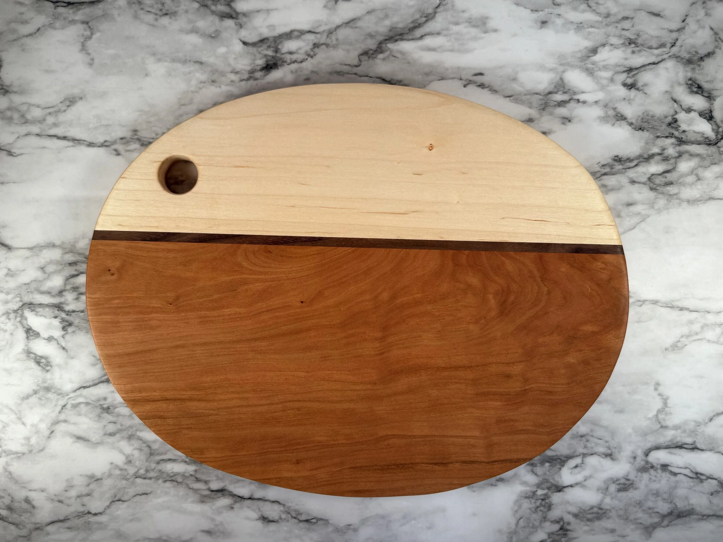  CHERRY AND MAPLE WITH WALNUT STRIPE 