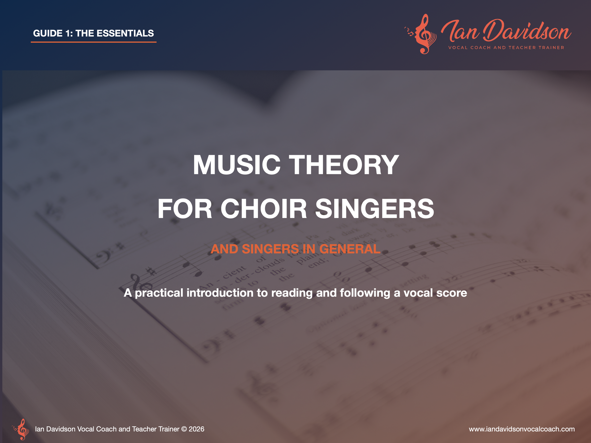 Guide 1 - Music Theory for Choir Singers
