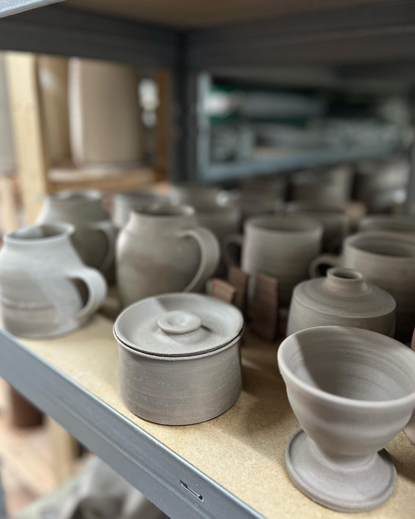 Seasonal shifts have brought about a mood for change, so in between finishing off some commissions this week I&rsquo;ll be firing some new glaze tests, clay blends and sample shapes. Seeing the light streaming into the studio as the cycle of spring t