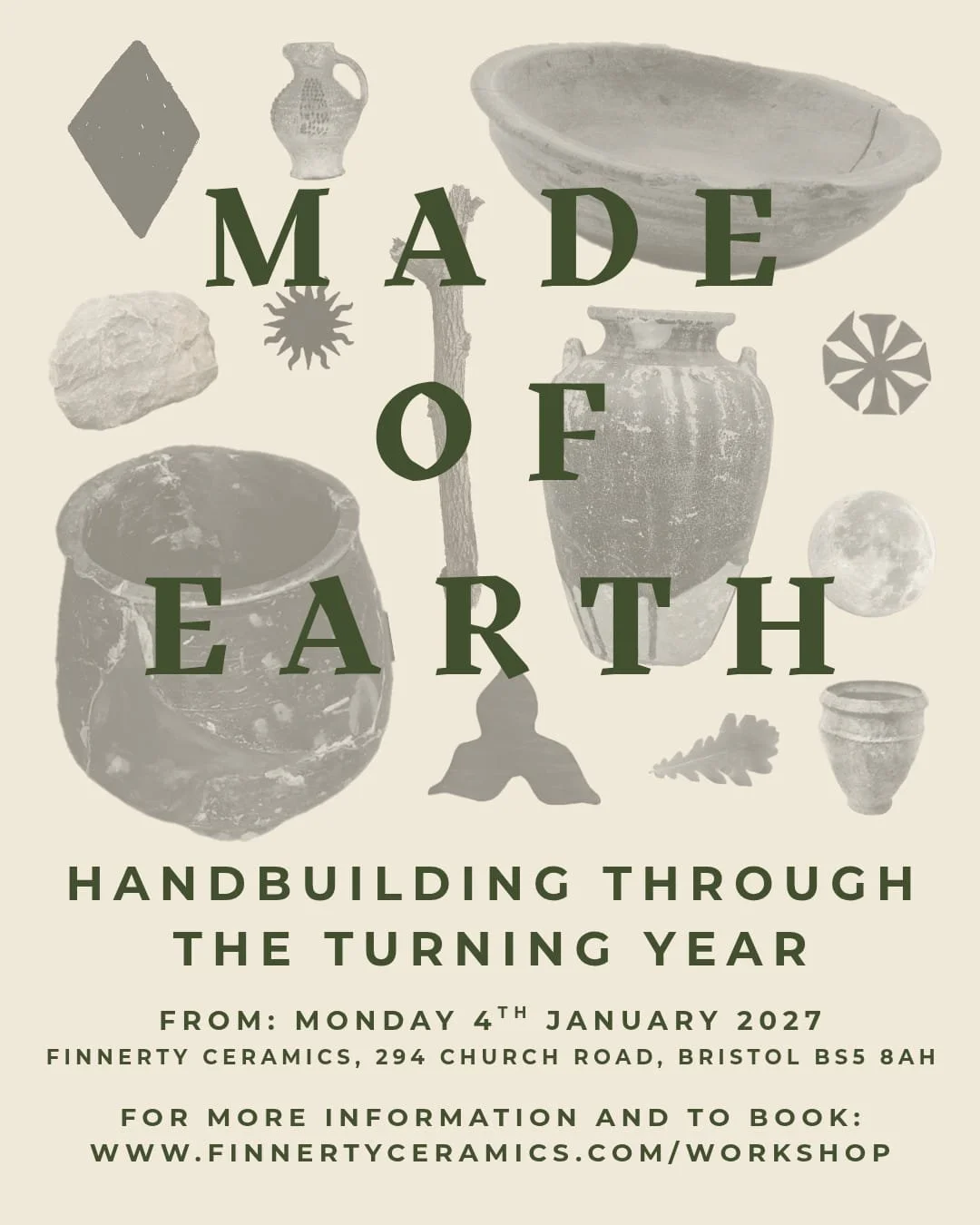 Handbuilding Through the Turning Year - 5 Week Ceramic Course with Lucy Cheminais