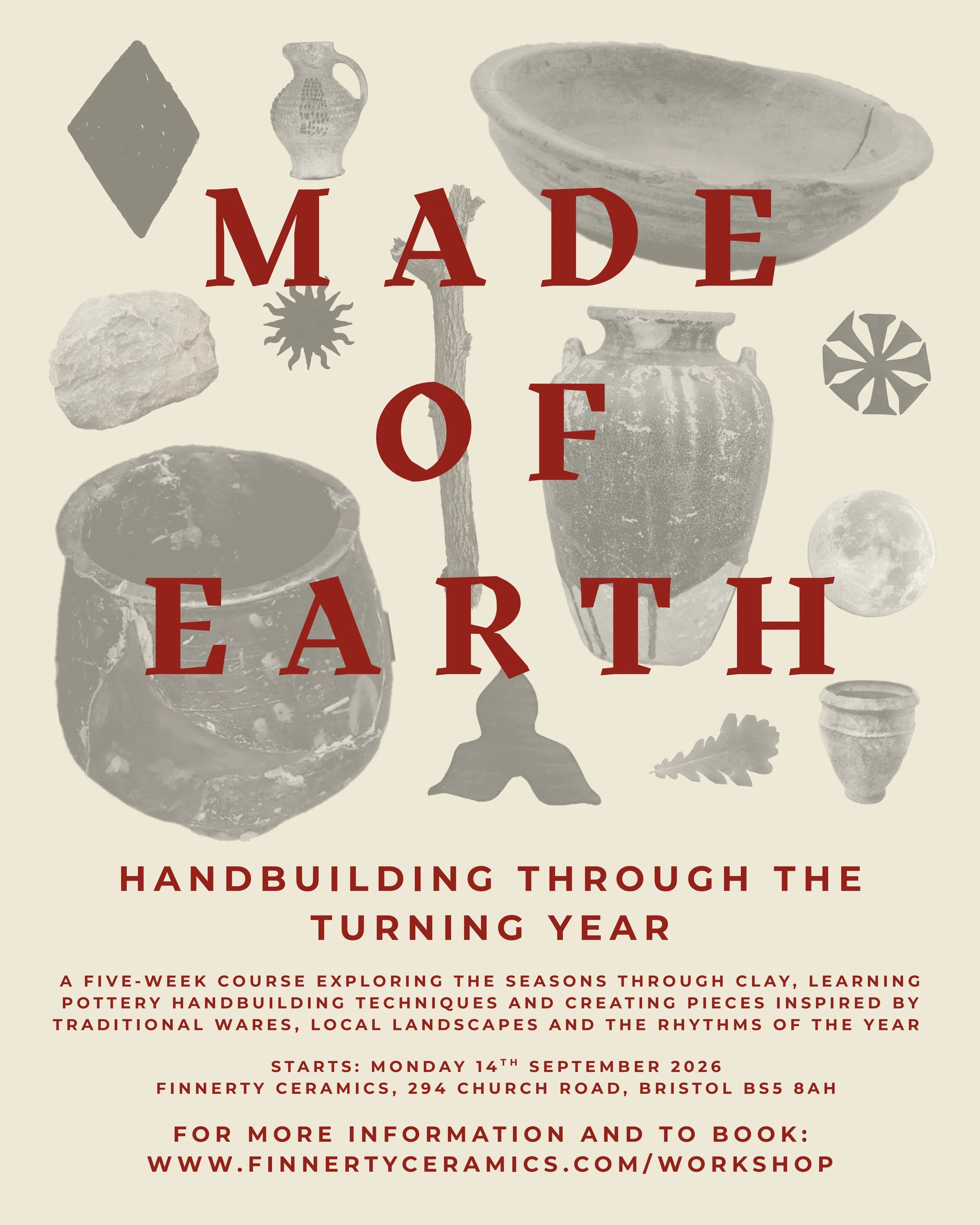 Handbuilding Through the Turning Year - 5 Week Ceramic Course with Lucy Cheminais