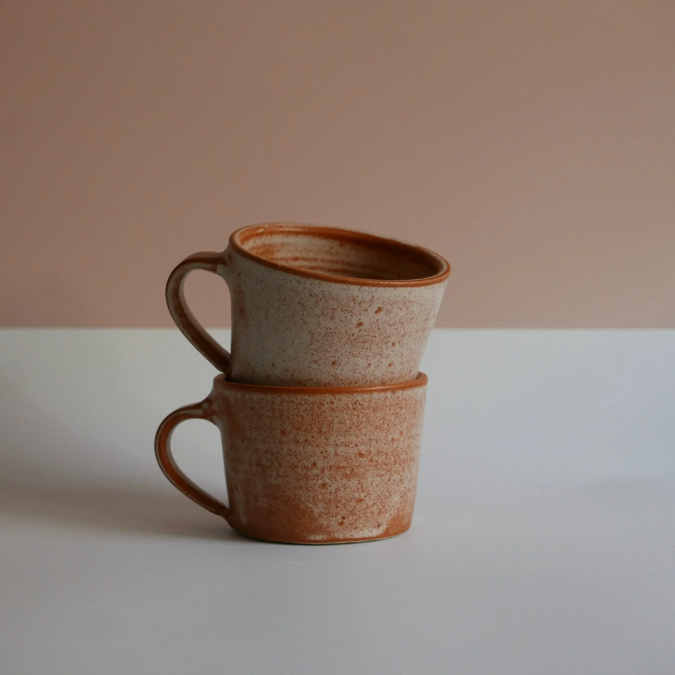 Wide Mug - Rusty White