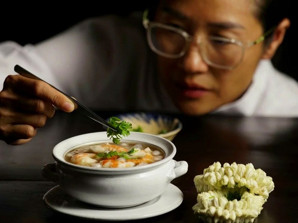 White Pearl Soup, a royal Cambodian recipe from Chef Nak’s award-winning SAOY cookbook