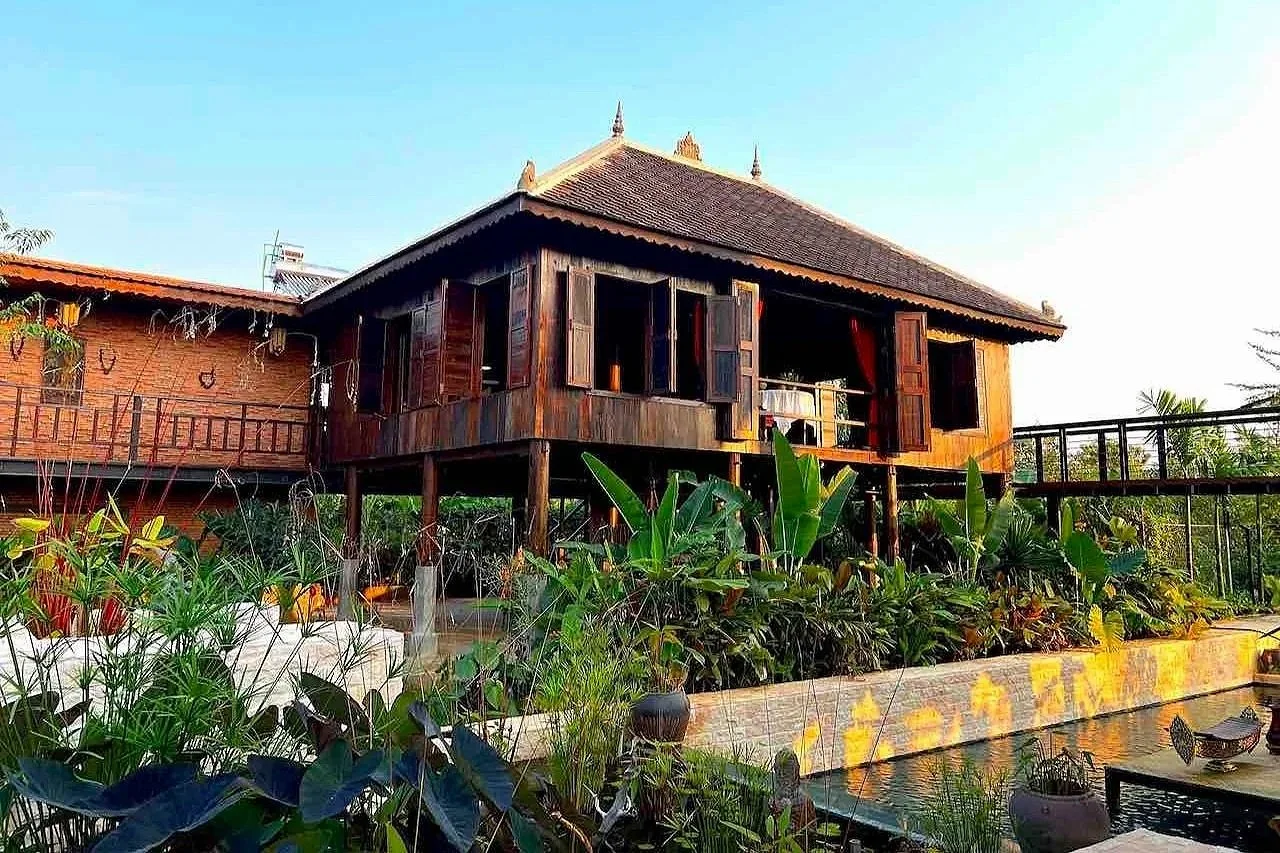 Chef Nak’s kitchen and dining area featured in Country & Town House, highlighting her Cambodian home dining experience