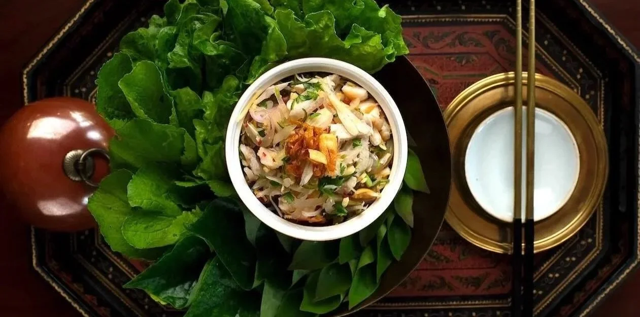 Chef Nak’s meang nem, a traditional Cambodian dish.
