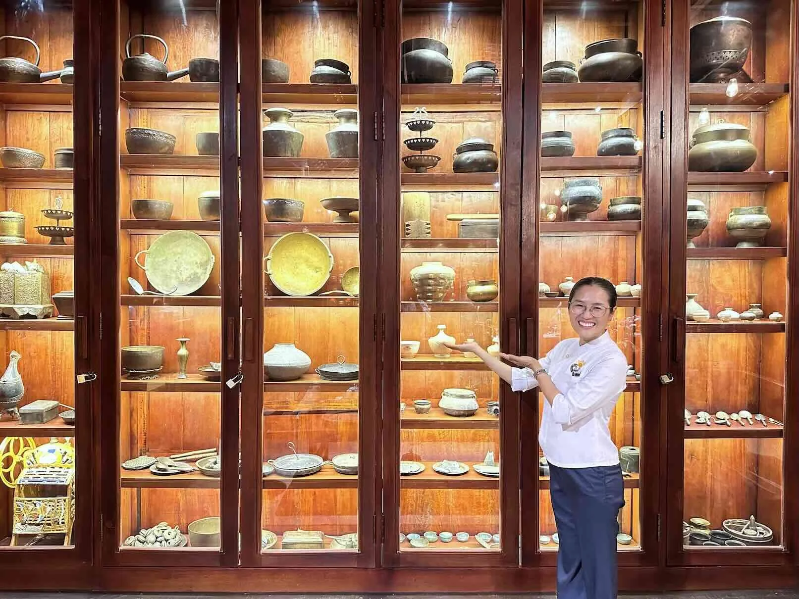 Chef Nak’s gallery in Siem Reap, showcasing her Cambodian cultural and culinary space
