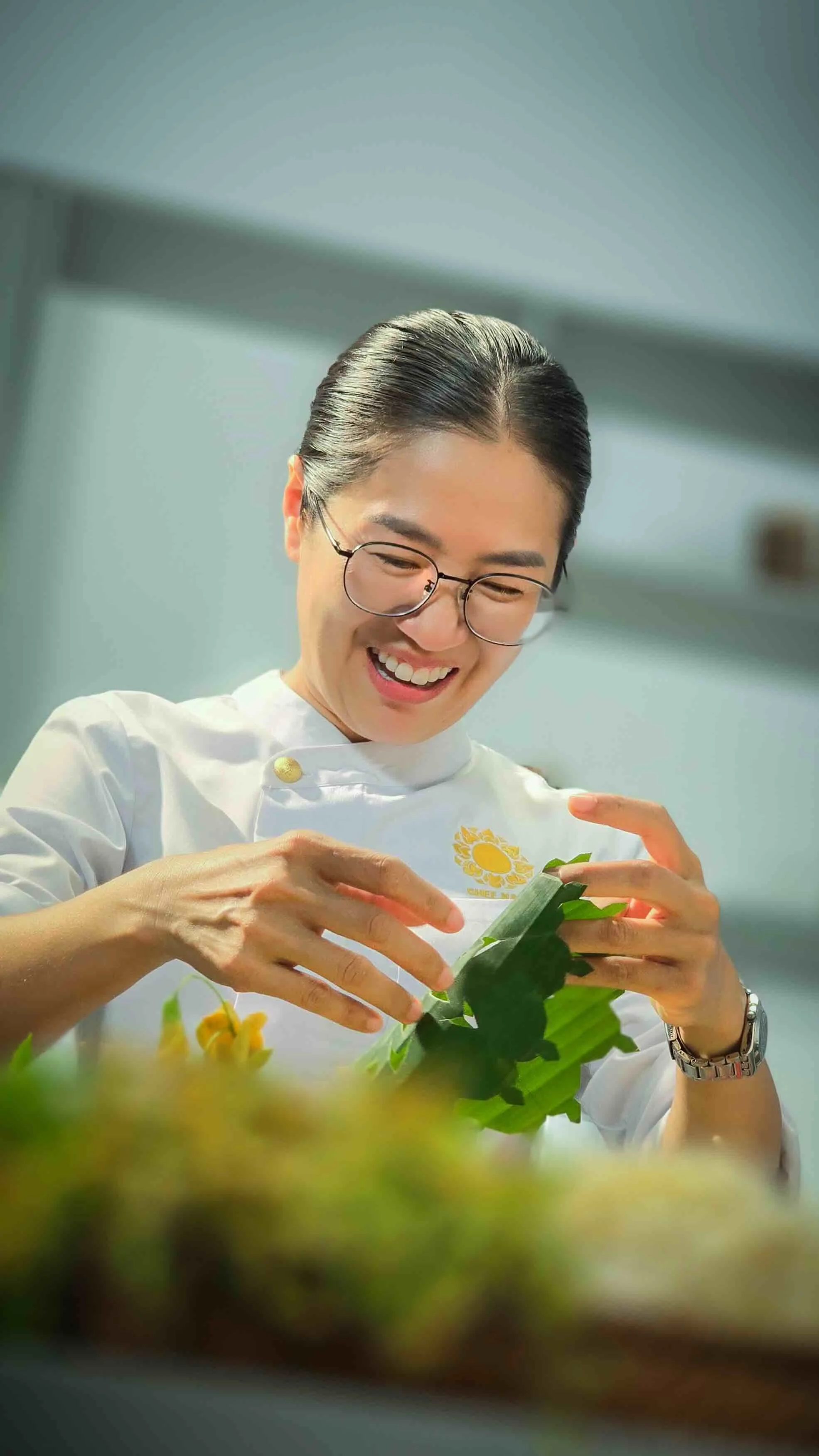 Chef Nak prepare her unique dish