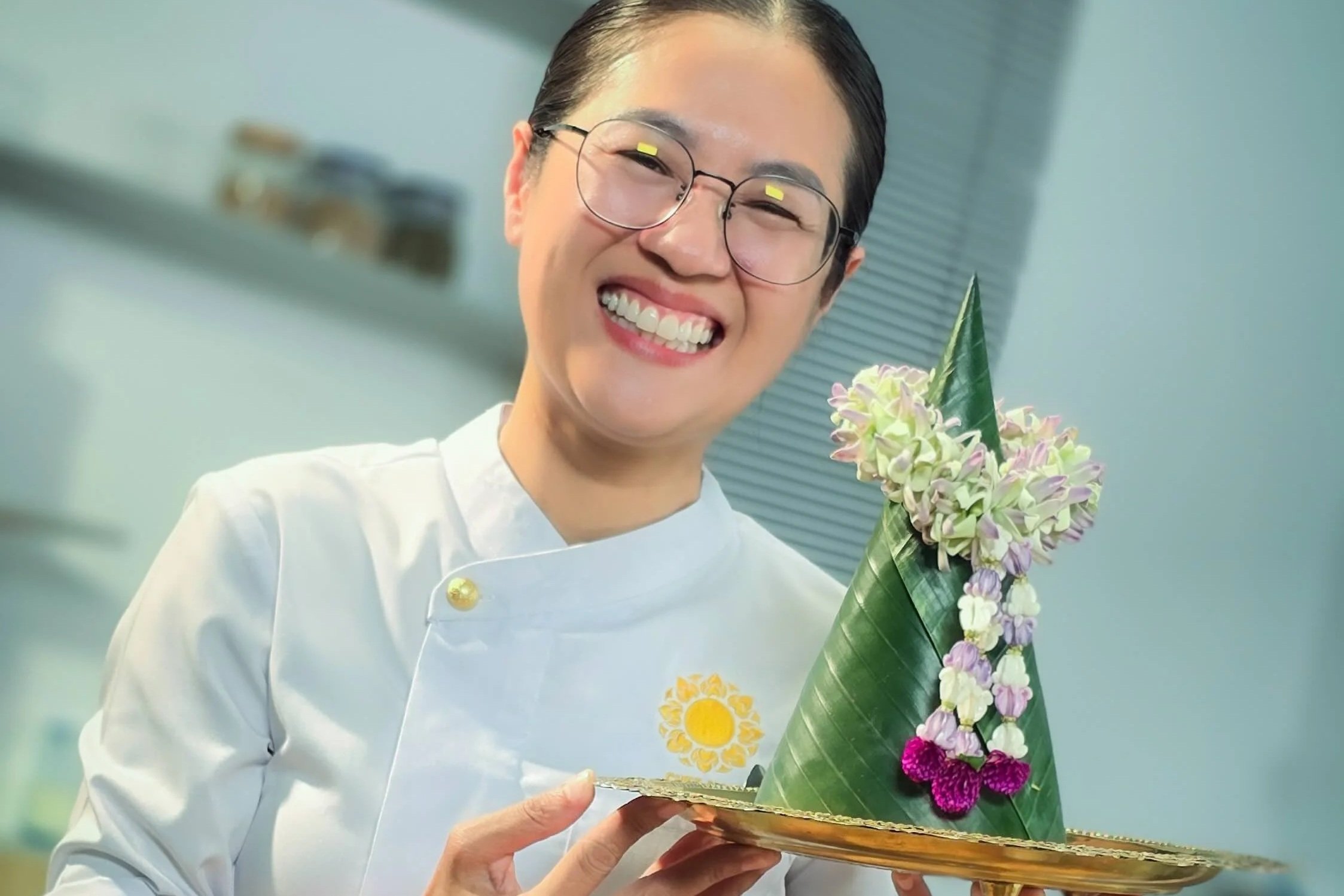 Chef Nak is ready to showcase her unique Cambodian dish to her guests at a private dining experience