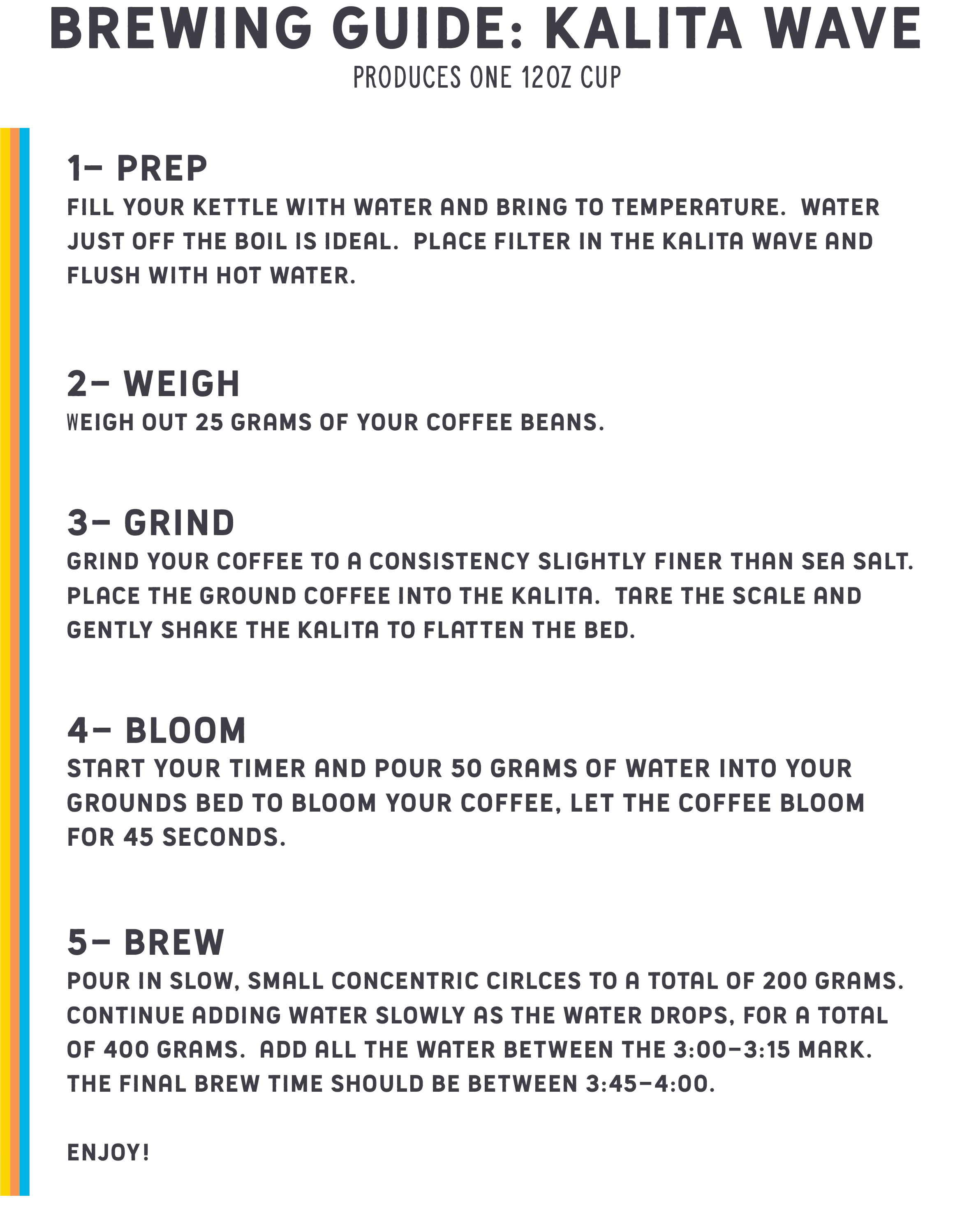 Kalita Wave — Protagonist Coffee Roasters