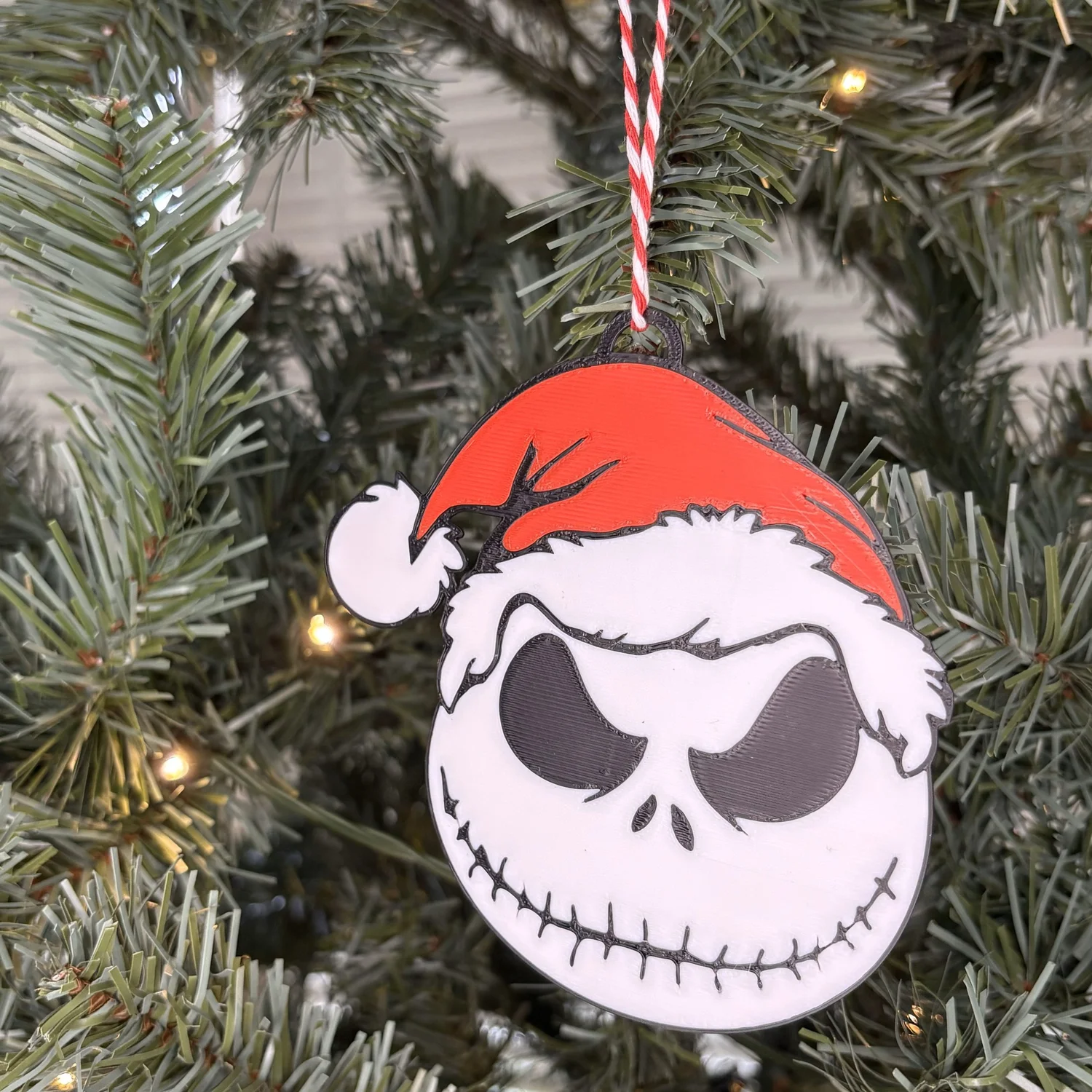 Jack Skellington Sandy Claws Christmas Ornament — Sweetwater Woodworks