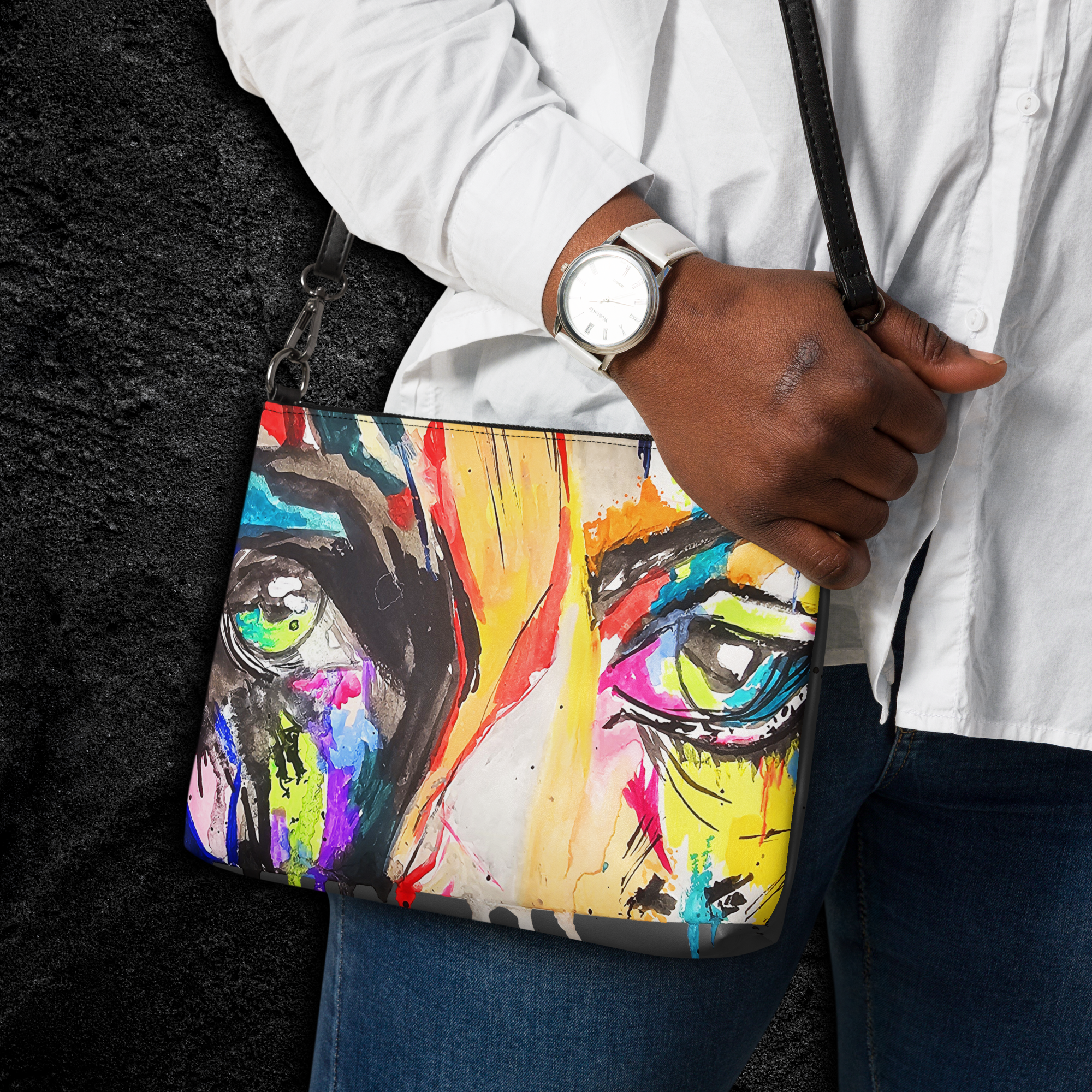 Album Eyes Crossbody bag