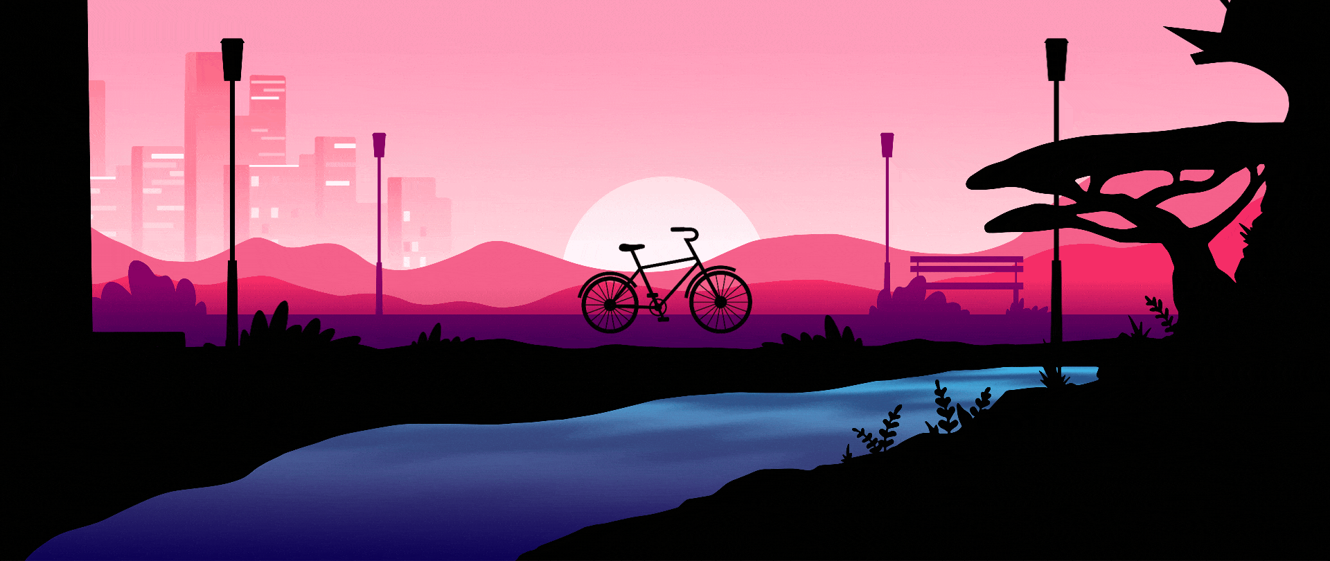 Bicycle_Night_City_Environment_Animated_Foreground_v1.gif