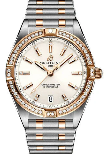 Breitling Chronomat White Diamond Dial