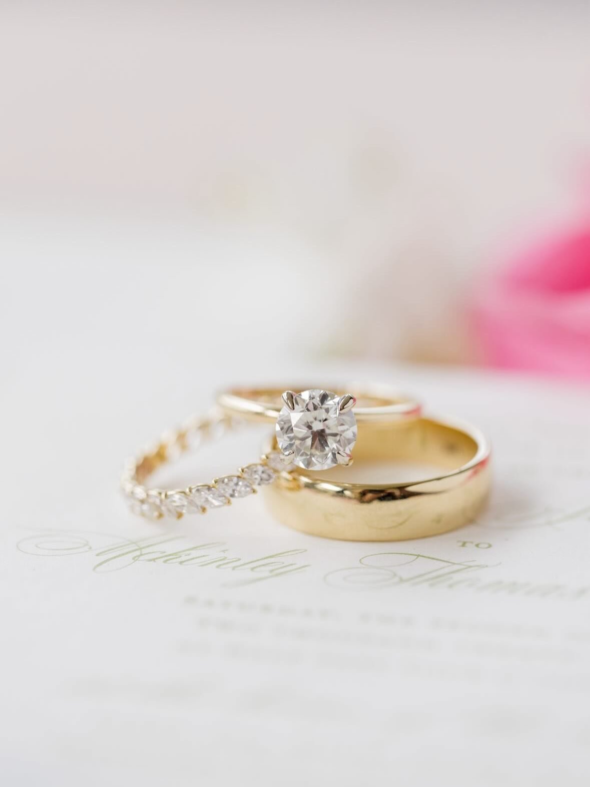 The invitations get mailed, the dress gets steamed, and the RINGS ARE READY! There&rsquo;s something so special about being a small part of a day that will be remembered forever. 💫 

🤍 We are so honored to have made these perfect rings for Ashley a