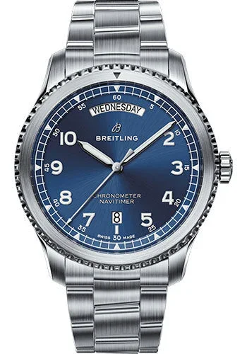 Breitling Aviator 8 Automatic Day & Date Blue Dial