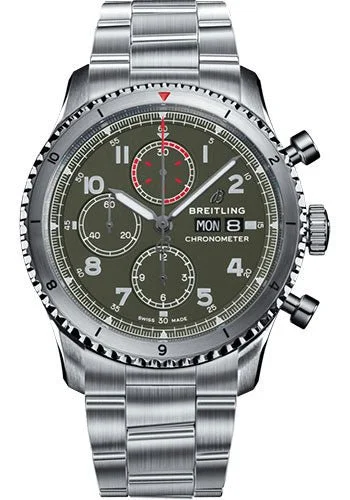 Breitling Aviator 8 Chronograph Curtiss Warhawk Green Dial