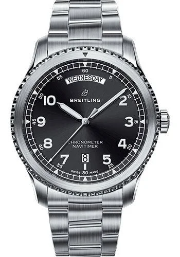 Breitling Aviator 8 Automatic Day & Date Black Dial