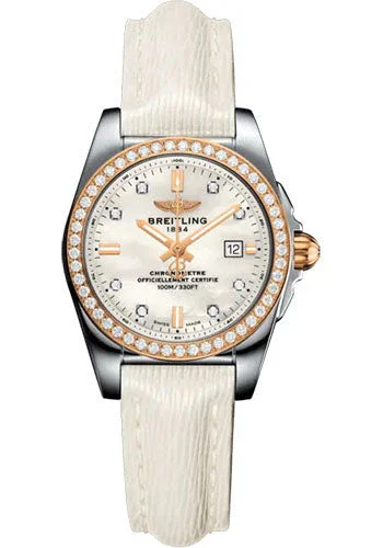 Breitling Galactic Mother Of Pearl Dial
