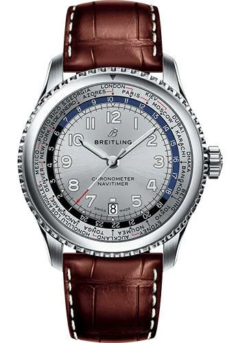 Breitling Aviator 8 B35 Unitime Mercury Silver Dial