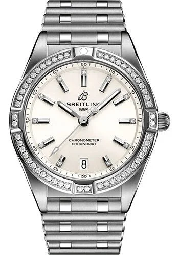Breitling Chronomat White Diamond Dial