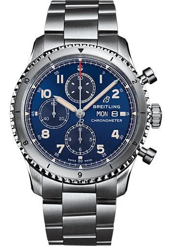 Breitling Aviator 8 Chronograph Blue Dial