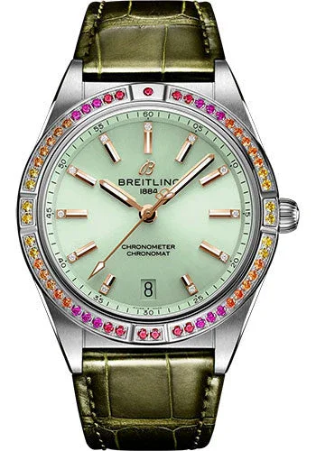 Breitling Chronomat South Sea Mint Green Dial