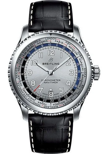Breitling Aviator 8 B35 Unitime Mercury Silver Dial