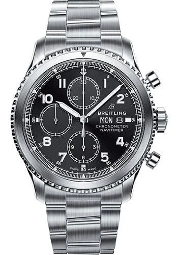 Breitling Aviator 8 Chronograph Black Dial